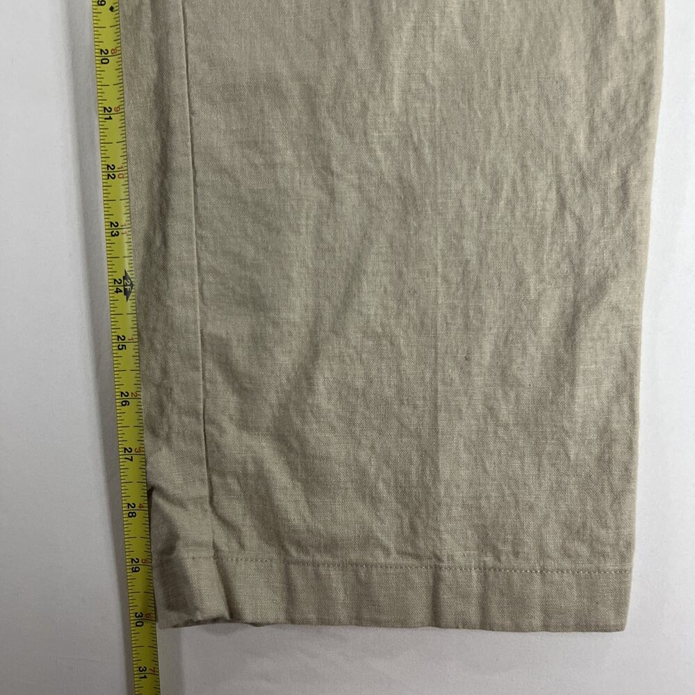Cubavera Linen Blend Men's Beige Pants Size M (32-34) Beach Wear Comfort Hipster - Picture 6 of 8